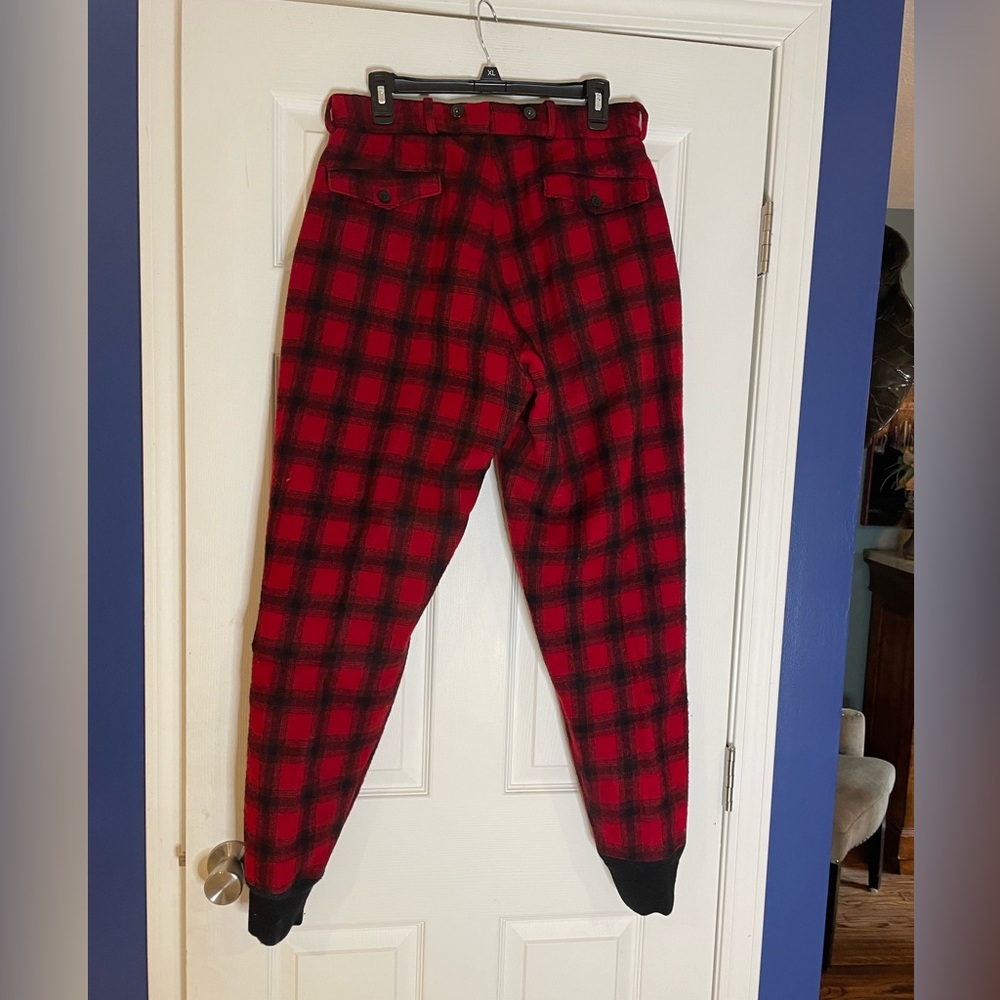 Woolrich vintage buffalo plaid wool hunting pants with quilted lining - 30x30 - Picture 2 of 6